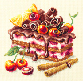 Borduurpakket Cherry Cake - Chudo Igla    ci-120-072