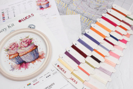 Borduurpakket The Cupcakes - Luca-S   ls-bc215