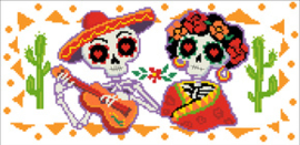 Voorbedrukt borduurpakket Day of the Dead - Needleart World    nw-nc250-004