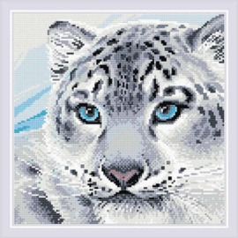 Diamond Mosaic Snow Leopard - RIOLIS    ri-am0040