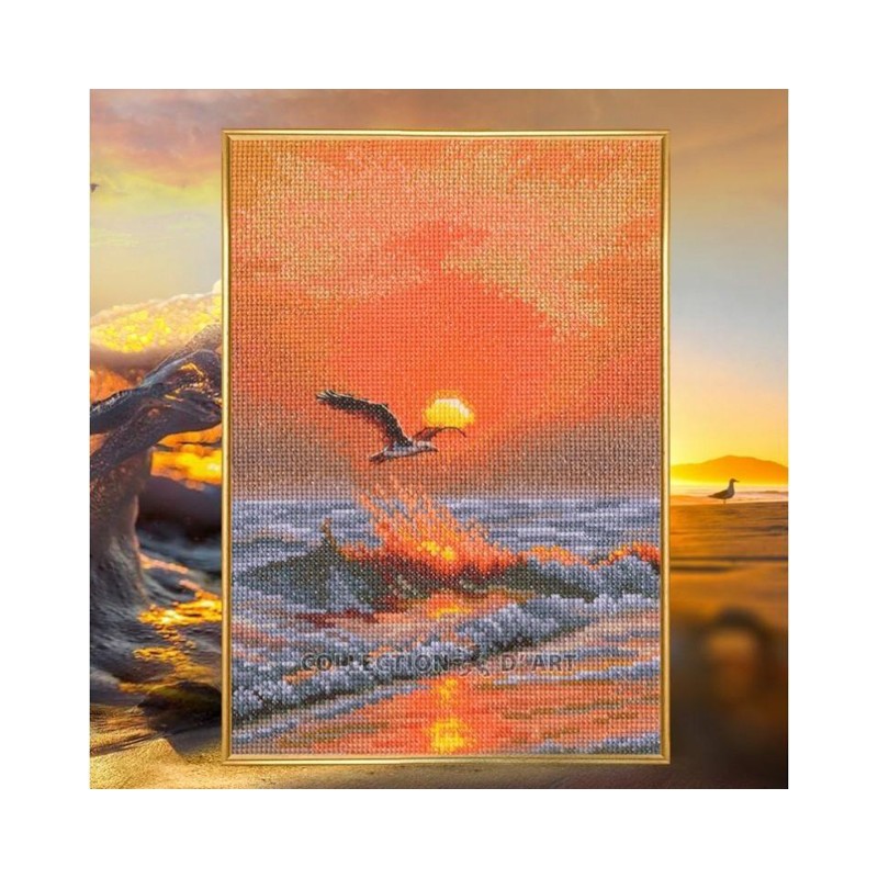 Borduurpakket When the Sun Sets on the Wave - RTO     rto-m01057