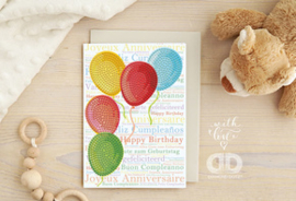Diamond Dotz Greeting Card Balloons on High - Needleart World   nw-ddg-033
