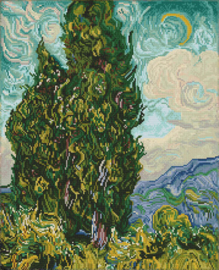 Diamond Dotz Cypresses (apres Van Gogh) - Needleart World   nw-dd12-074