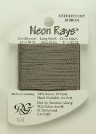 Neon Rays Gunmetal Gray - Rainbow Gallery     rg-n093