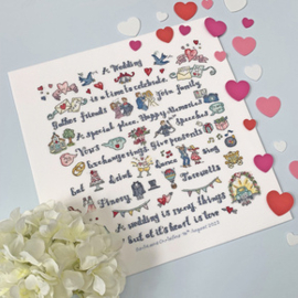 Borduurpakket Amanda Loverseed - A Wedding Is Many Things - Bothy Threads    bt-xal10