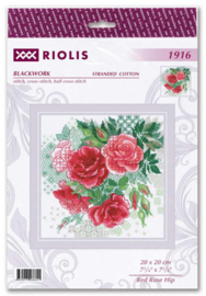 Borduurpakket Red Rose Hip - RIOLIS    ri-1916