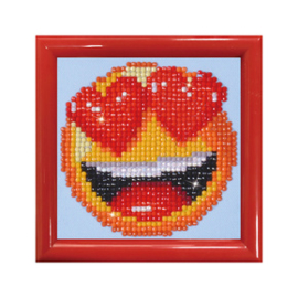 Diamond Dotz Smitten with Frame - Needleart World    nw-dd01-006f