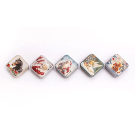 Winter Horse Metallic Box - Leti Stitch     leti-25635