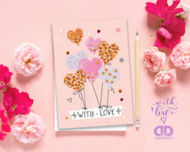Diamond Dotz Greeting Card Love Balloons - Needleart World    nw-ddg-016