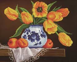 Diamond Dotz Yellow Tulips - Needleart World    nw-dd09-004