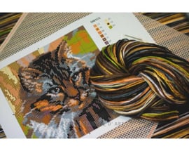 Kussen uittel borduurpakket Azalea - Collection d'Art    cda-5488cc