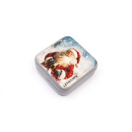 Santa Metallic Box - Leti Stitch      leti-25637