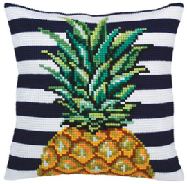 Kussen borduurpakket Pineapple - Collection d'Art    cda-5359