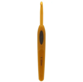 Clover Softgrip Touch haaknaald aluminium 5.50mm / CL 1009