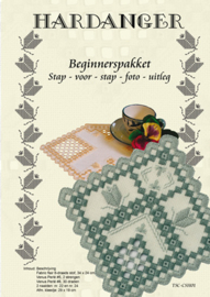 Hardanger Beginnerspakket 1 Blauw - The Stitch Company    tsck-csh01b