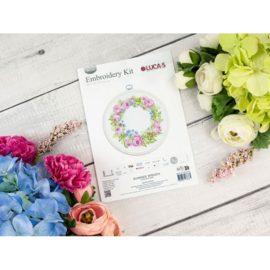 Borduurpakket Summer Wreath - Luca-S     ls-bc112