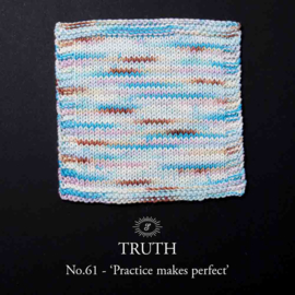 Simy's Truth SOCK 61 Practice makes perfect  /  Blauw