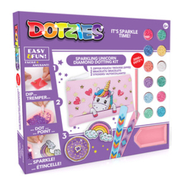 Diamond Dotz Dotzies - Sparkling Unicorn - Activity Set 5 projects - Needleart      nw-dtz10-012