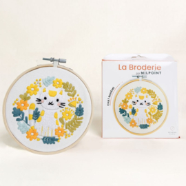 Vrij borduren pakket Boho Cat - Milpoint      mil-e1-027k
