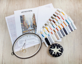 Borduurpakket Sunset on 5th Avenue - Leti Stitch    leti-l8025