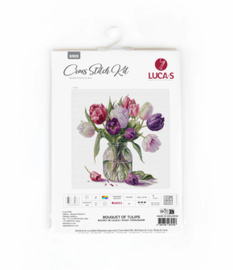 Borduurpakket Bouquet of Tulips - Luca-S      ls-b7029