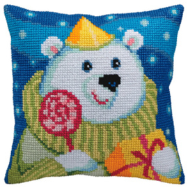 Kussen borduurpakket Candy Teddy - Collection d'Art    cda-5393