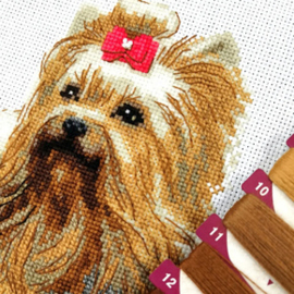 Borduurpakket Yorkshire Terrier - RIOLIS    ri-2152
