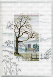 Borduurpakket Misty Mornings - Winter Tree - Bothy Threads   bt-dwmm01