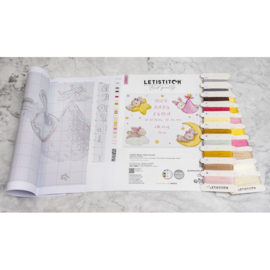 Borduurpakket Baby Girl record - Leti Stitch     leti-l9943