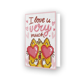 Diamond Dotz Greeting Card Love You - Needleart World    nw-ddg-002