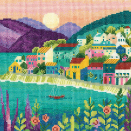 Borduurpakket The Peaceful Harbour - Heritage Crafts     hc-1739a