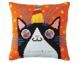 Kussen borduurpakket Fun Party - Collection d'Art   cda-5450