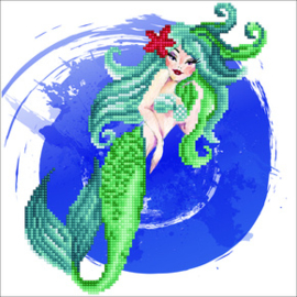 Diamond Art Mermaid - Leisure Arts    la-da02-51150