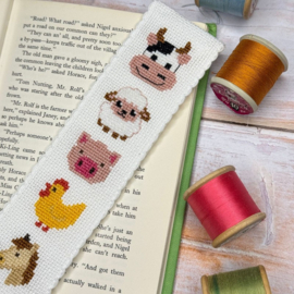 Borduurpakket Bookmark - Farmyard Friends - ckc-bm-017