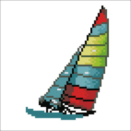 Diamond Art Sailboat - Leisure Arts    la-da01-50465