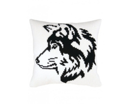 Kussen borduurpakket Dog Head - Collection d'Art    ri-5436