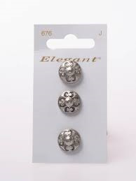 Knopen Elegant - Zilver / 676