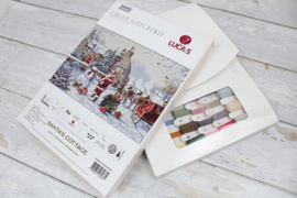 Borduurpakket Santa's Cottage - Luca-S   ls-bu5011