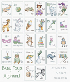 Borduurpakket Baby Toys Alphabet - Leti Stitch    leti-l8063