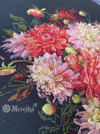 Borduurpakket Dahlias - Merejka  mer-k219