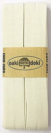 Oaki Doki Tricot de Luxe  / Jersey Biaisband / Creme 320