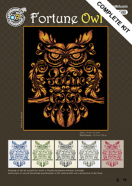 Borduurpakket Fortune Owl - The Stitch Company   tsck-sog088