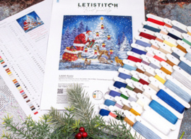 Borduurpakket Santa - Leti Stitch      leti-l8200