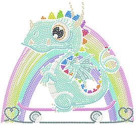 Diamond Dotz Dragon Skate - Needleart World   nw-dd03-036