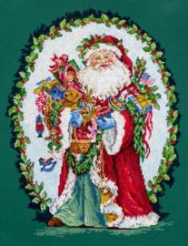 Borduurpakket Jolly Saint Nick - Leti Stitch  leti-l8005