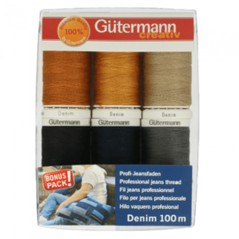 Set van 6 stuks Gutermann Naaigarenset DENIM  / 731144