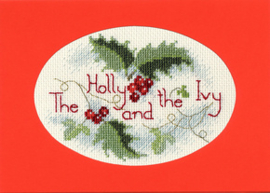 Borduurpakket Christmas Card - The Holly And The Ivy - Bothy Threads    bt-dwcdx22