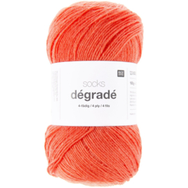 Rico Design | Socks Dégradé (4-draads) | 100g - 400m - 001 - Rood