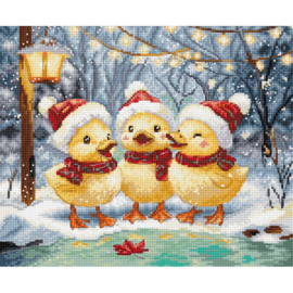 Borduurpakket Holiday Ducklings - Leti Stitch     leti-l9968