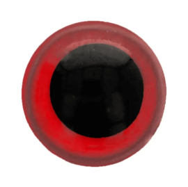 Dierenogen - Veiligheidsogen 10mm / rood - zwart / 5633 -722